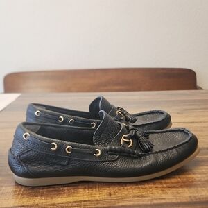 Tom Ford Black Leather Tassel Loafers